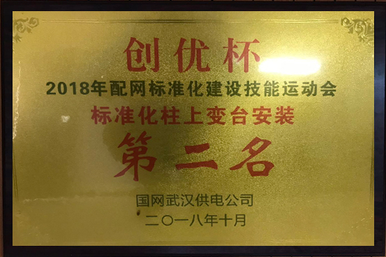 創優杯第二名 